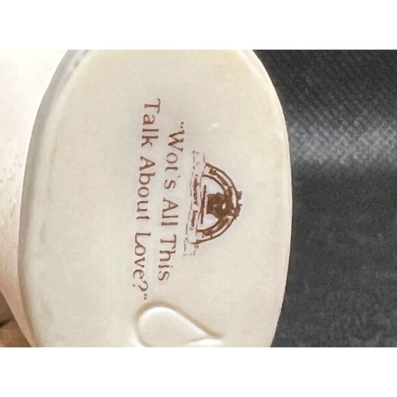 Enesco 1994 Members Only Figurine "Wot's All This Talk About Love?" Girl with gl - Picture 3 of 5